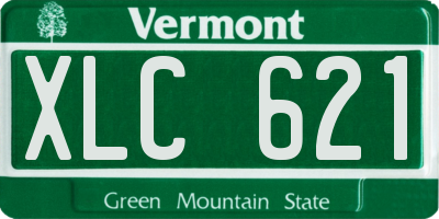 VT license plate XLC621