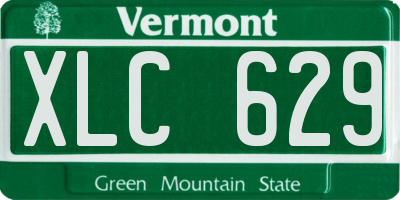 VT license plate XLC629