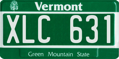 VT license plate XLC631