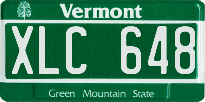 VT license plate XLC648