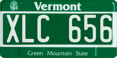 VT license plate XLC656