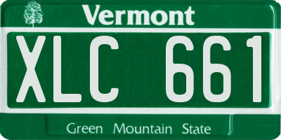 VT license plate XLC661