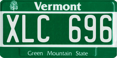 VT license plate XLC696