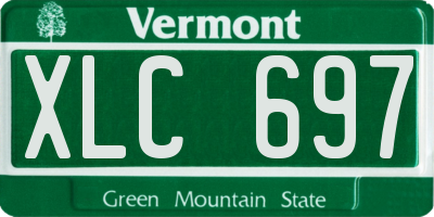 VT license plate XLC697