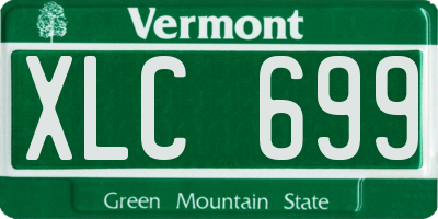 VT license plate XLC699