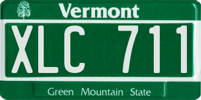 VT license plate XLC711