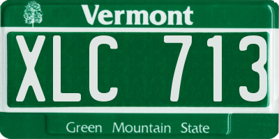 VT license plate XLC713