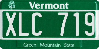 VT license plate XLC719