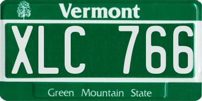 VT license plate XLC766