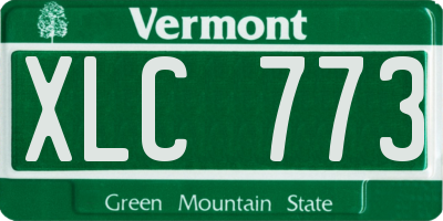 VT license plate XLC773