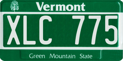 VT license plate XLC775