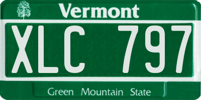 VT license plate XLC797