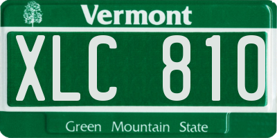 VT license plate XLC810