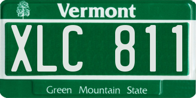 VT license plate XLC811