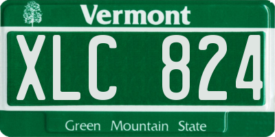 VT license plate XLC824