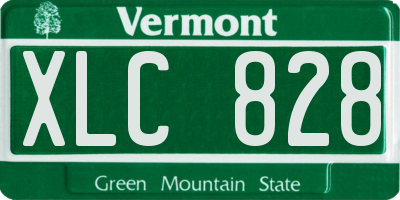 VT license plate XLC828