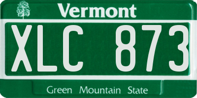 VT license plate XLC873