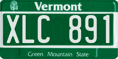 VT license plate XLC891