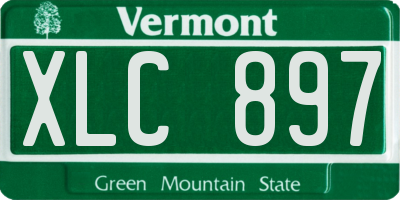 VT license plate XLC897