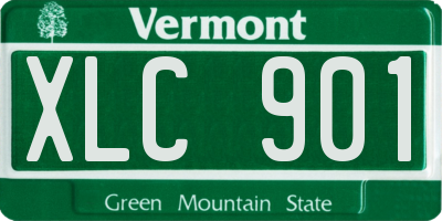 VT license plate XLC901
