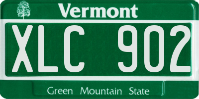 VT license plate XLC902