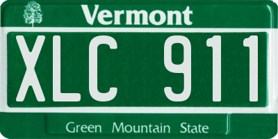 VT license plate XLC911