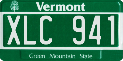 VT license plate XLC941