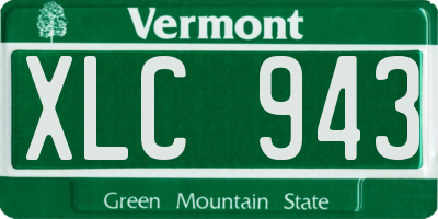VT license plate XLC943