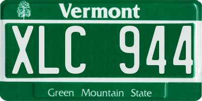 VT license plate XLC944