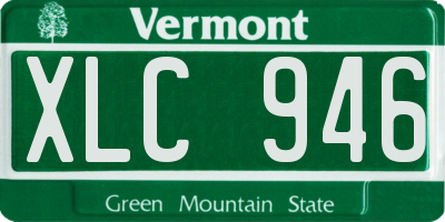 VT license plate XLC946