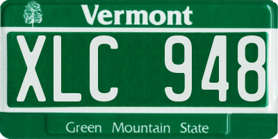 VT license plate XLC948