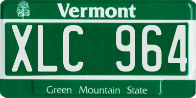VT license plate XLC964