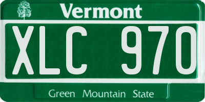 VT license plate XLC970