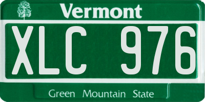 VT license plate XLC976
