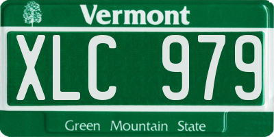 VT license plate XLC979