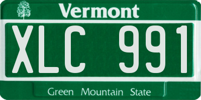 VT license plate XLC991