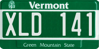 VT license plate XLD141