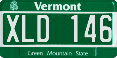 VT license plate XLD146
