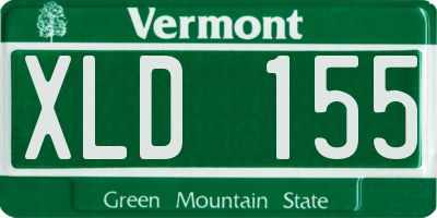 VT license plate XLD155