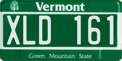 VT license plate XLD161