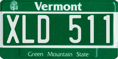 VT license plate XLD511