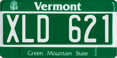 VT license plate XLD621