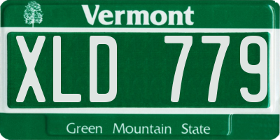 VT license plate XLD779