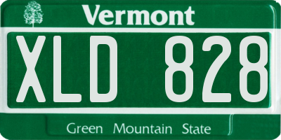 VT license plate XLD828