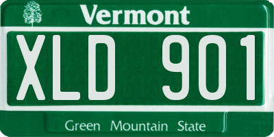 VT license plate XLD901