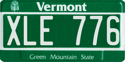 VT license plate XLE776