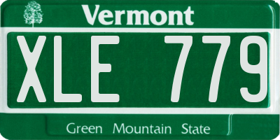 VT license plate XLE779
