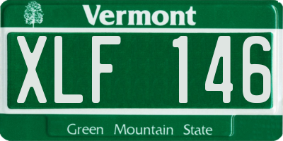 VT license plate XLF146