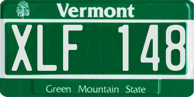 VT license plate XLF148