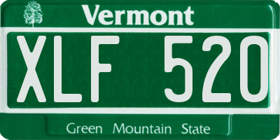 VT license plate XLF520